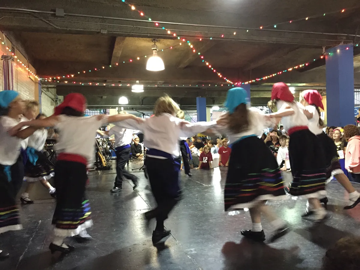 Greek Festival entrance and grounds